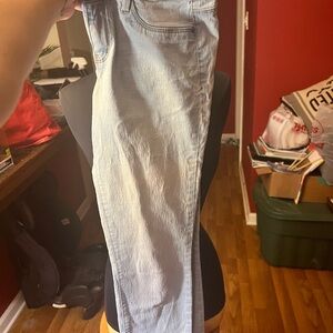 Express Light Wash Straight Leg Jeans